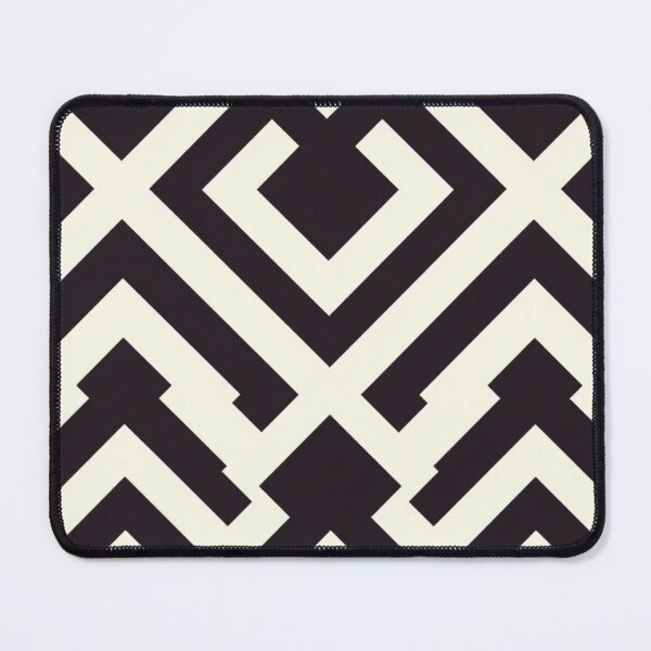 Item preview, Bold Geometric Tribal Pattern | Black and Cream Abstract Design | Modern Aztec Inspired Art designed and sold by MoodLay.