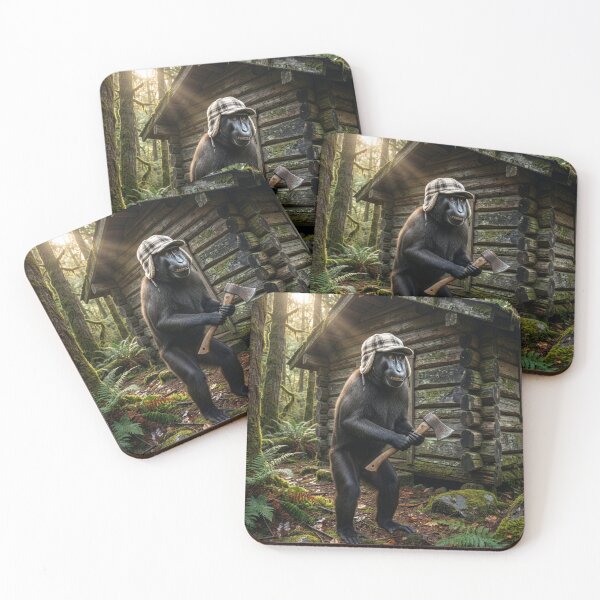 Item preview, Black Crested Macaque by His Log Cabin designed and sold by Tridentulus.
