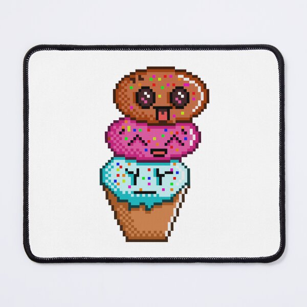 Item preview, Triple Scoop Ice Cream Pixel Art designed and sold by RetroRlx.