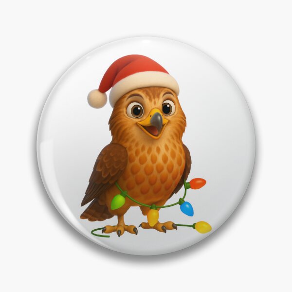 Item preview, Christmas Red-Shouldered Hawk designed and sold by Sillytoe.