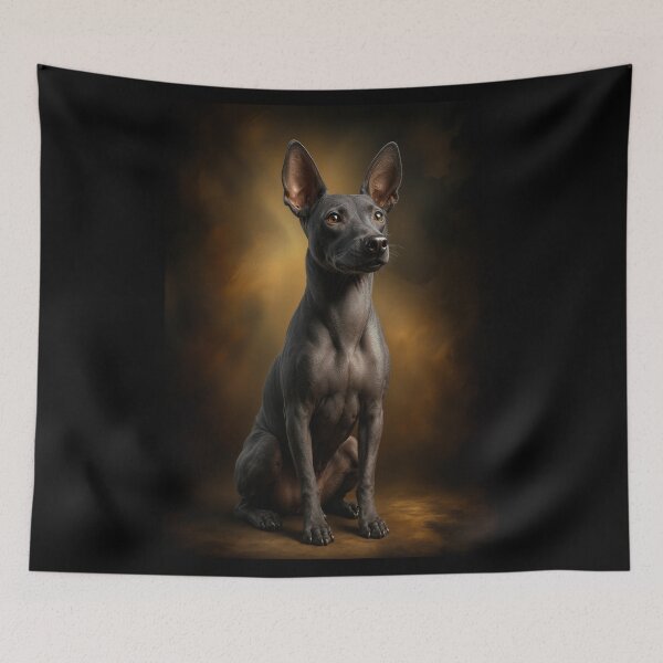 Item preview, Xoloitzcuintli Dog Portrait designed and sold by PetsArt.
