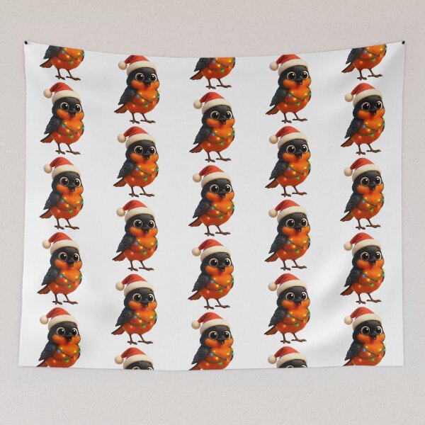 Item preview, Christmas Redstart designed and sold by Sillytoe.