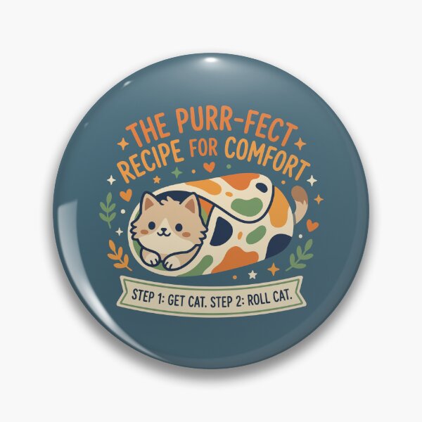 Item preview, Cute Cat Burrito Purrfect Recipe for Comfort designed and sold by Amir Faysal.