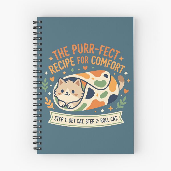 Item preview, Cute Cat Burrito Purrfect Recipe for Comfort designed and sold by Amir Faysal.