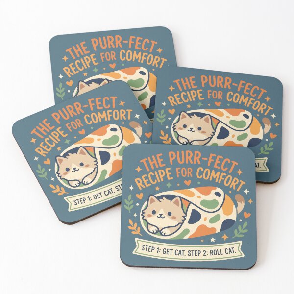Item preview, Cute Cat Burrito Purrfect Recipe for Comfort designed and sold by Amir Faysal.