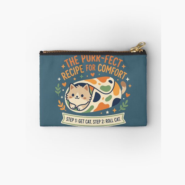 Item preview, Cute Cat Burrito Purrfect Recipe for Comfort designed and sold by Amir Faysal.