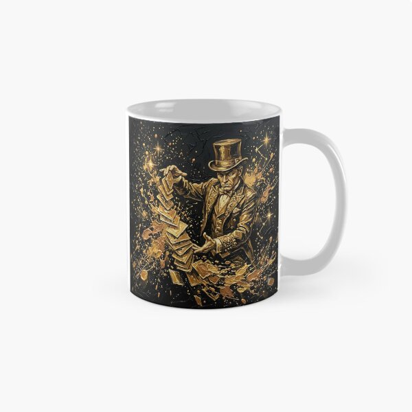 Item preview, Old Money Magician - Golden Card Trick & Vintage Circus Dark Academia Art designed and sold by SupernovaNote.