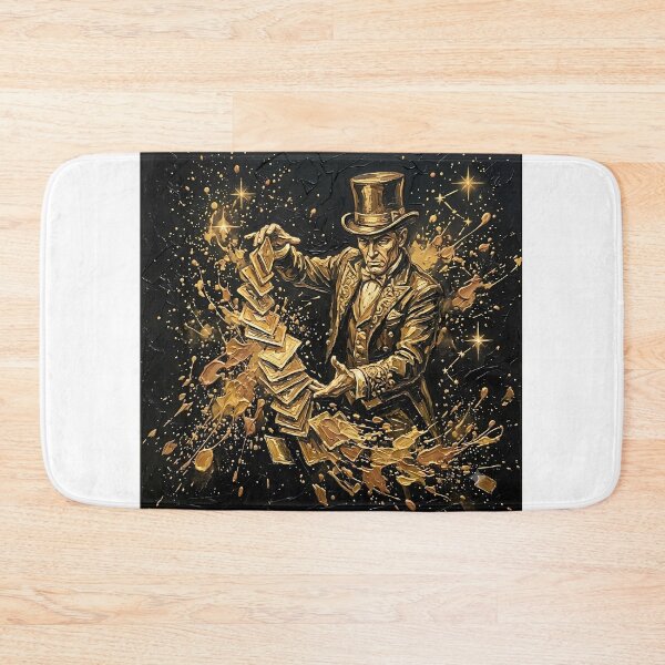 Item preview, Old Money Magician - Golden Card Trick & Vintage Circus Dark Academia Art designed and sold by SupernovaNote.