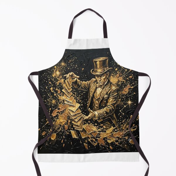 Item preview, Old Money Magician - Golden Card Trick & Vintage Circus Dark Academia Art designed and sold by SupernovaNote.