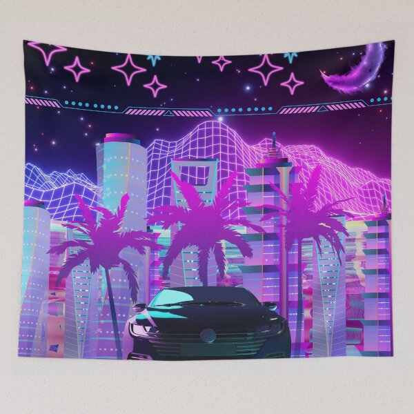 Item preview, Synthwave Drive Neon Cyberpunk Paradise City designed and sold by Side By Side Studio.