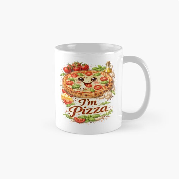 Item preview, I'm Pizza Cute Smiling Margherita designed and sold by RipantinaFantasy .