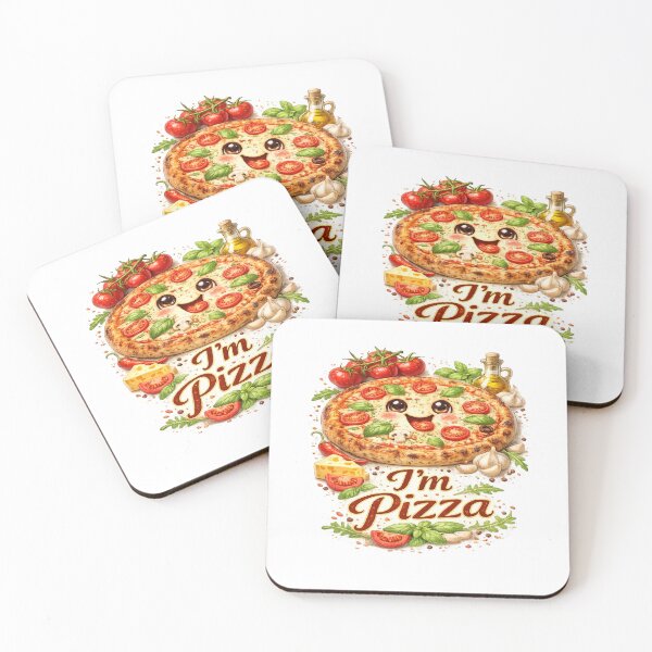 Item preview, I'm Pizza Cute Smiling Margherita designed and sold by RipantinaFantasy .