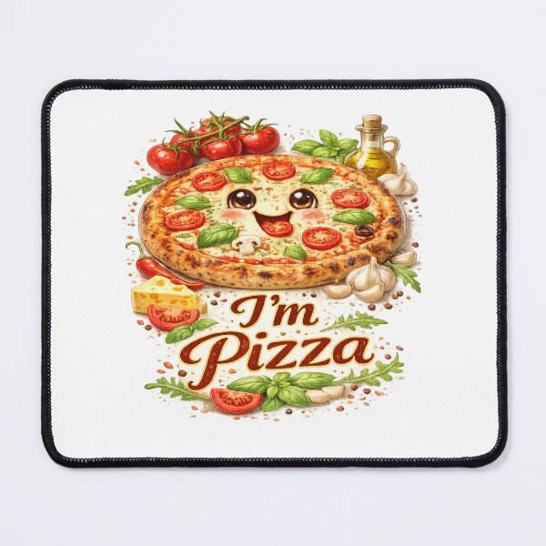 Item preview, I'm Pizza Cute Smiling Margherita designed and sold by RipantinaFantasy .
