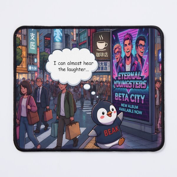 Item preview, Beak in Japan - Penguin Humor Design designed and sold by TJQsAnimals.