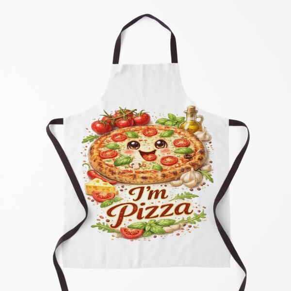 Item preview, I'm Pizza Cute Smiling Margherita designed and sold by RipantinaFantasy .