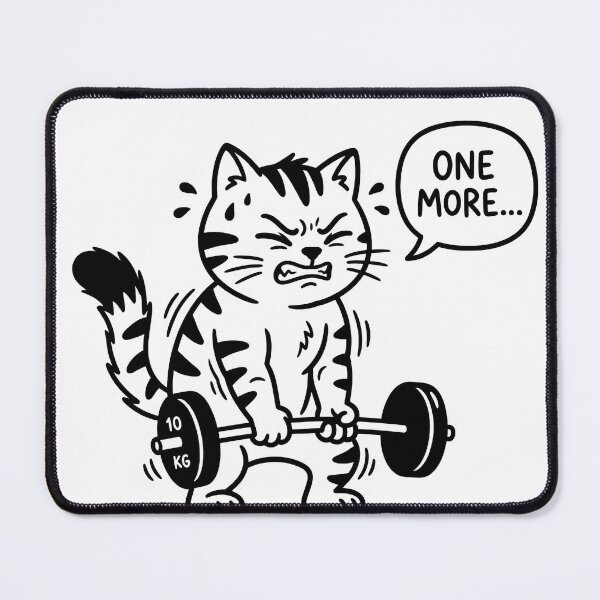 Item preview, One More Rep Cat designed and sold by AnimeWaifusX.
