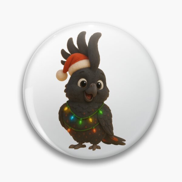 Item preview, Christmas Red-Tailed Black Cockatoo designed and sold by Sillytoe.