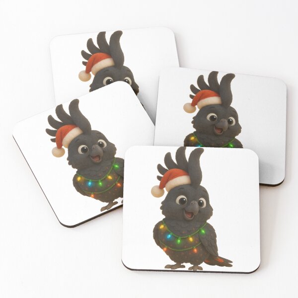 Item preview, Christmas Red-Tailed Black Cockatoo designed and sold by Sillytoe.