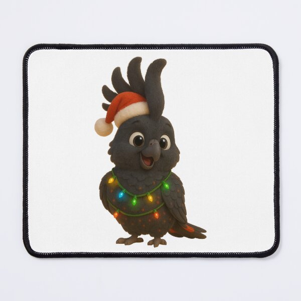 Item preview, Christmas Red-Tailed Black Cockatoo designed and sold by Sillytoe.