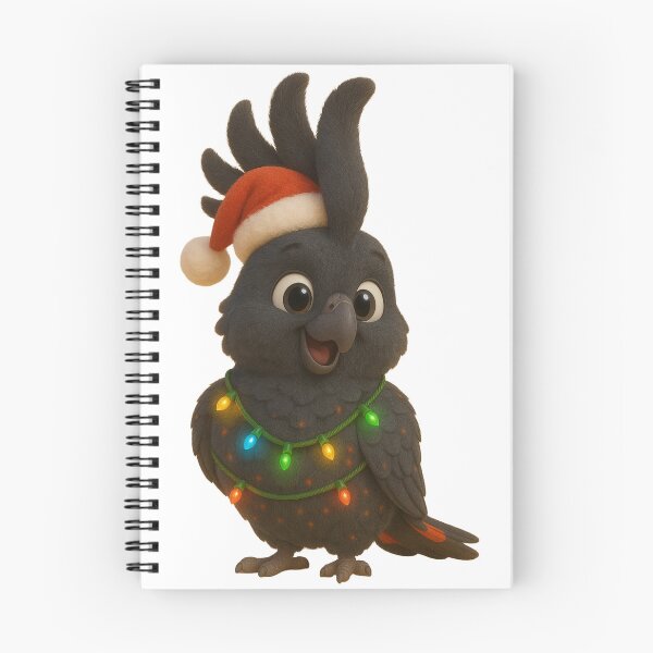 Item preview, Christmas Red-Tailed Black Cockatoo designed and sold by Sillytoe.