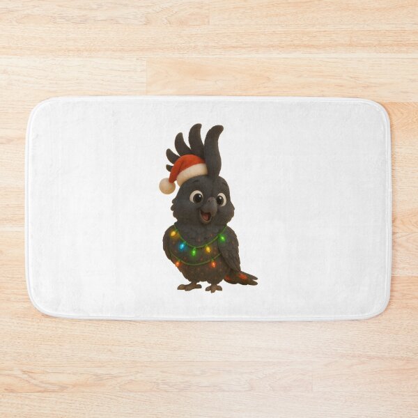 Item preview, Christmas Red-Tailed Black Cockatoo designed and sold by Sillytoe.