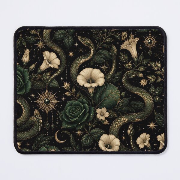 Item preview, Botanical Snake Elegance Pattern designed and sold by StickyGuys.