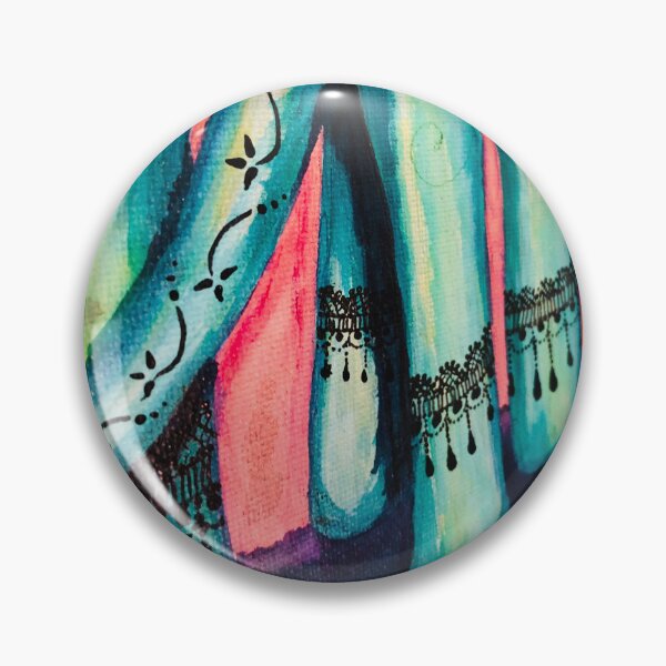Item preview, turquoise, pink and black lace painting designed and sold by zoki55.