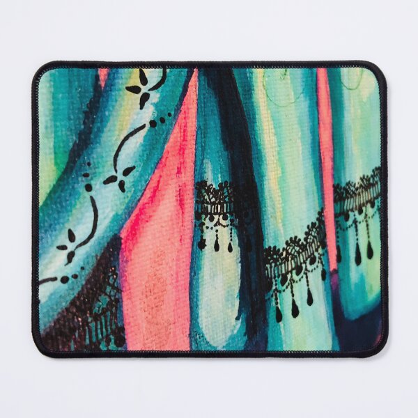 Item preview, turquoise, pink and black lace painting designed and sold by zoki55.