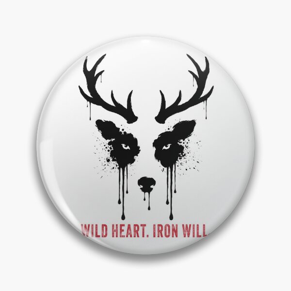 Item preview, Bleed Wild Stag Ink Drip Dark Wildlife Art designed and sold by cabana.space.