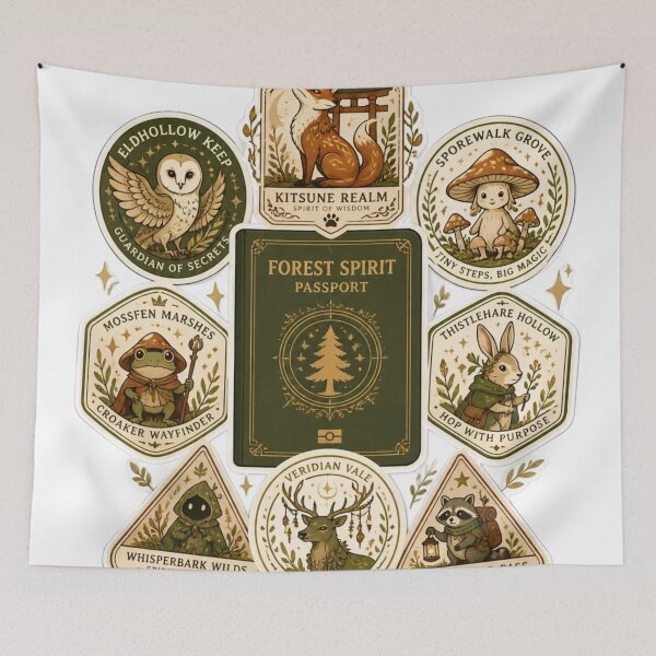 Item preview, Forest Spirit Passport Collection designed and sold by StickyGuys.