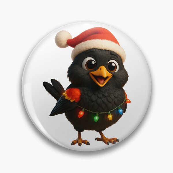 Item preview, Christmas Red-Winged Blackbird designed and sold by Sillytoe.