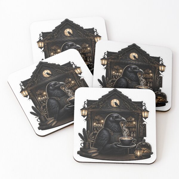 Item preview, Raven Café After Midnight designed and sold by StickyGuys.