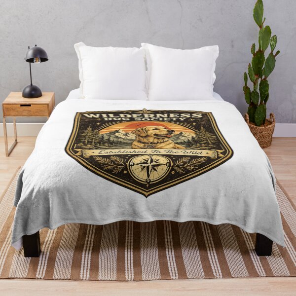 Item preview, Wilderness Dog Society Vintage Outdoor Adventure Design designed and sold by PawverseDesigns.