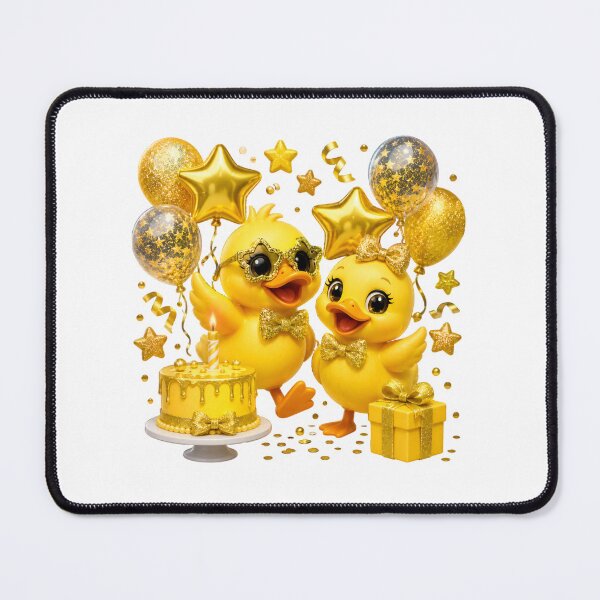 Item preview, Golden Glitter Duck Birthday Celebration | Cute Yellow Duck Party Design designed and sold by Celebrate & Sparkle.