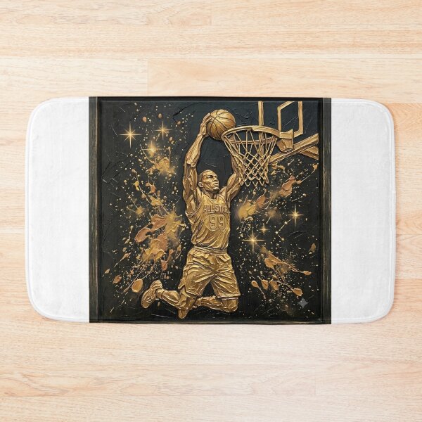 Item preview, Golden Slam Dunk - All-Star Basketball Player & Luxury Impasto Sports Art designed and sold by SupernovaNote.