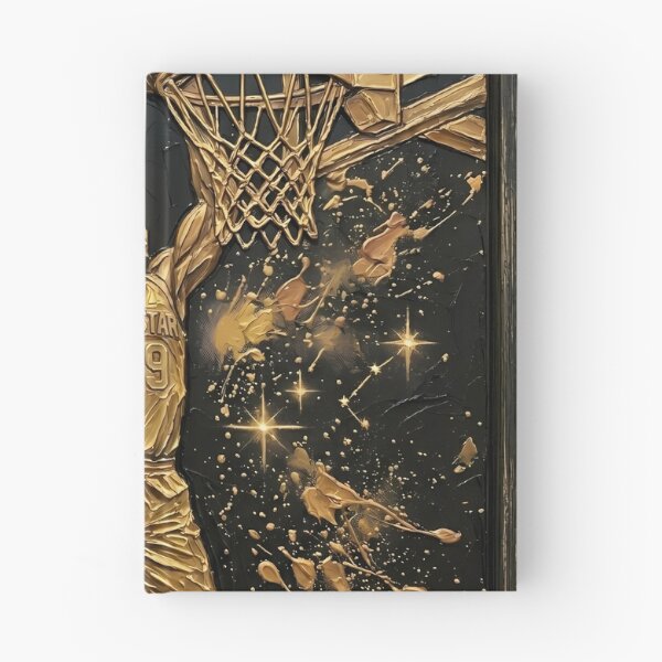 Item preview, Golden Slam Dunk - All-Star Basketball Player & Luxury Impasto Sports Art designed and sold by SupernovaNote.