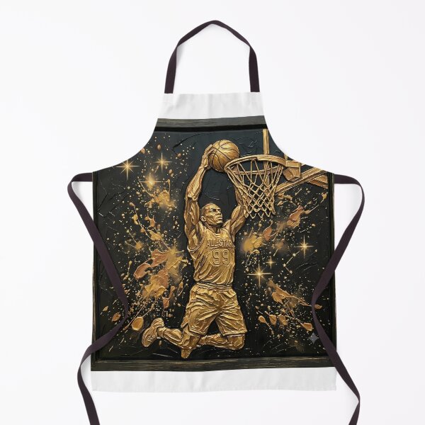 Item preview, Golden Slam Dunk - All-Star Basketball Player & Luxury Impasto Sports Art designed and sold by SupernovaNote.