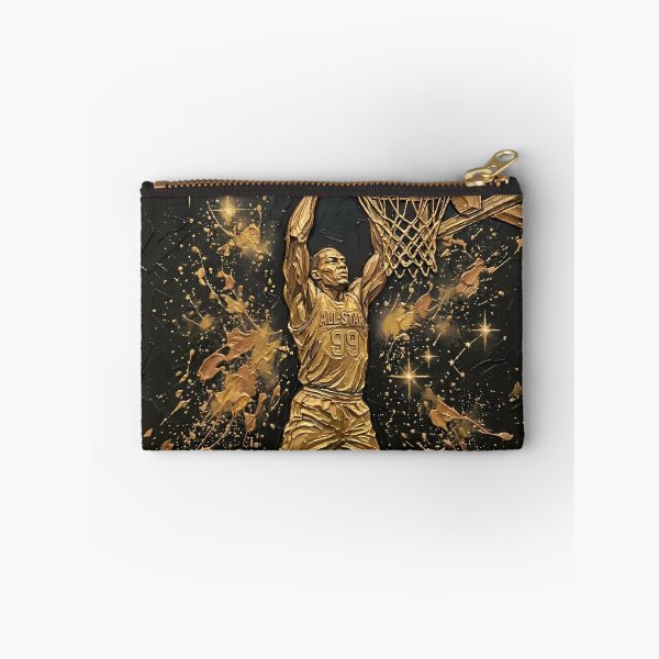Item preview, Golden Slam Dunk - All-Star Basketball Player & Luxury Impasto Sports Art designed and sold by SupernovaNote.