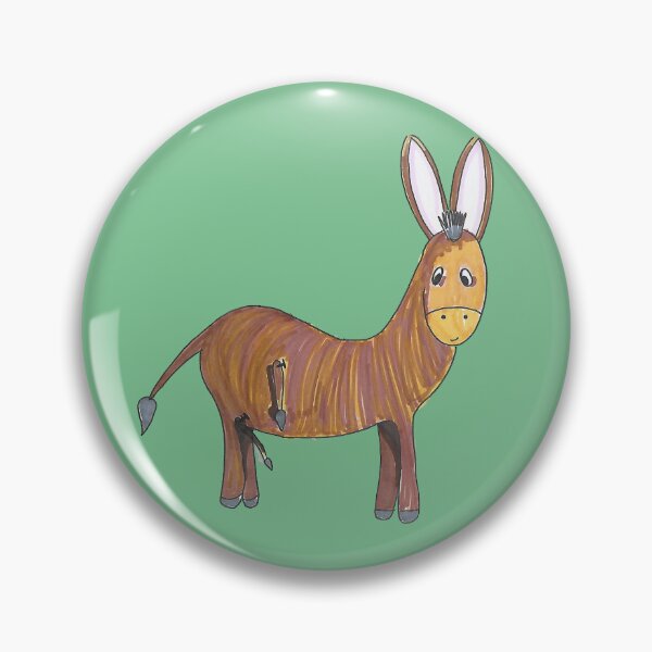 Item preview, Donald The Donkey - Hand Drawn Gold Donkey designed and sold by AJPrettyObscene.