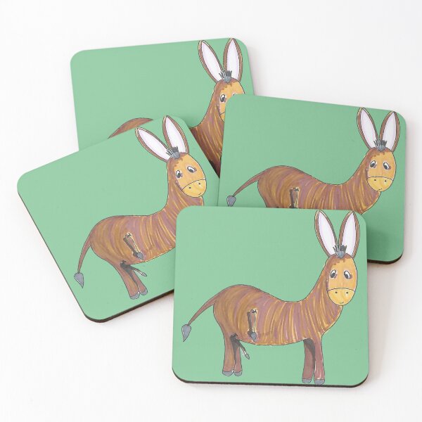 Item preview, Donald The Donkey - Hand Drawn Gold Donkey designed and sold by AJPrettyObscene.