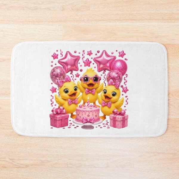 Item preview, Cute Pink Ducklings Birthday Party Cake & Balloons Kawaii Celebration Design designed and sold by Celebrate & Sparkle.
