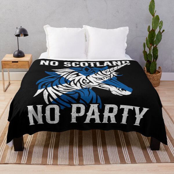 Item preview, No Scotland No Party Funny Scottish Unicorn Flag Sports Fan designed and sold by Ali-printshop.