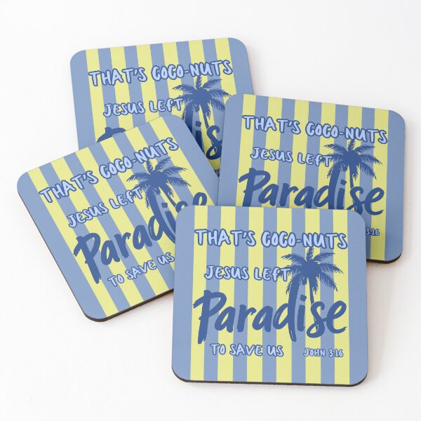 Item preview, That's Coconuts Jesus Loves and Saves John 3:16 Tropical Beach Summer Paradise Palm Tree designed and sold by Forevermore.