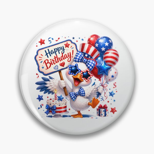 Item preview, Patriotic Goose Birthday Party Invitation | Cute Red White Blue Birthday Design designed and sold by Celebrate & Sparkle.
