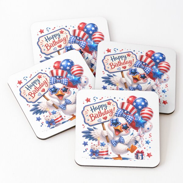 Item preview, Patriotic Goose Birthday Party Invitation | Cute Red White Blue Birthday Design designed and sold by Celebrate & Sparkle.
