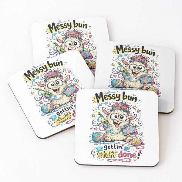 Item preview, Messy Bun Getting Stuff Done | Funny Busy Mom Hairstyle Design designed and sold by EverStitchStudio ★★★★★.