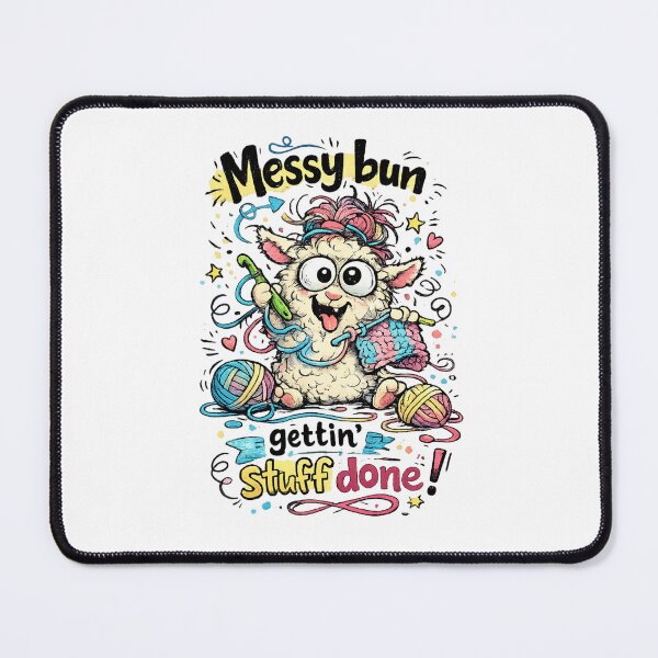 Item preview, Messy Bun Getting Stuff Done | Funny Busy Mom Hairstyle Design designed and sold by EverStitchStudio ★★★★★.