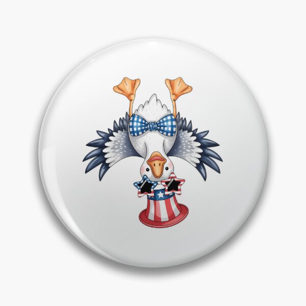 Item preview, Funny Patriotic Goose with Star Sunglasses – Upside Down USA Bird Cartoon designed and sold by Celebrate & Sparkle.