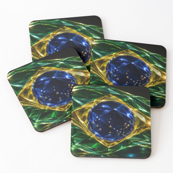 Item preview, Brazilian Flag in Crystal Design designed and sold by Crisverona.