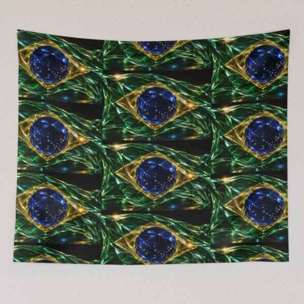 Item preview, Brazilian Flag in Crystal Design designed and sold by Crisverona.